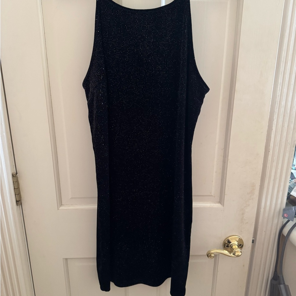 Wild Fable Sparkling Black Mini Dress